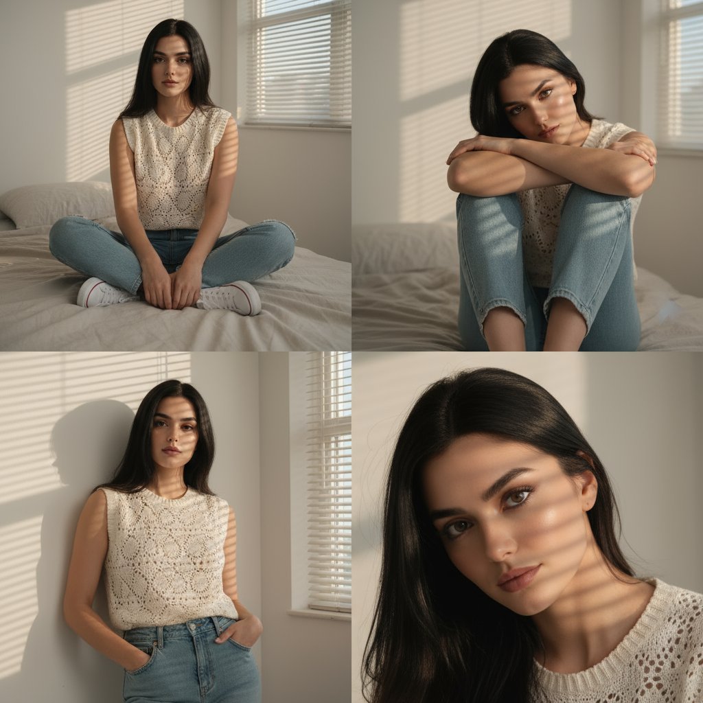 梦幻卧室四联照