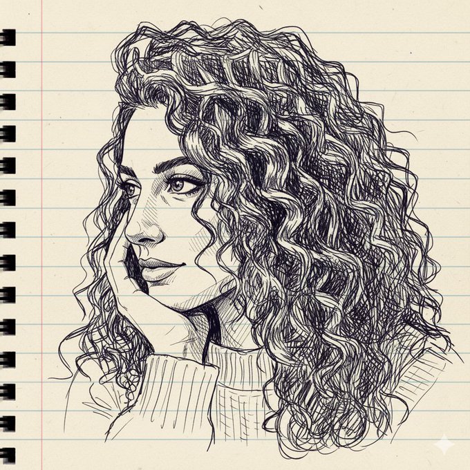 笔记本沉思女子