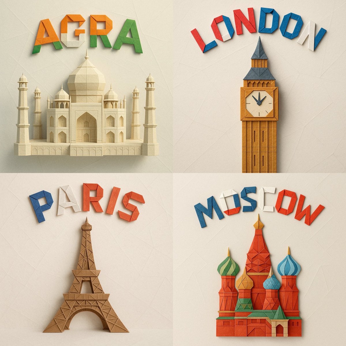 精致纸艺折纸模型