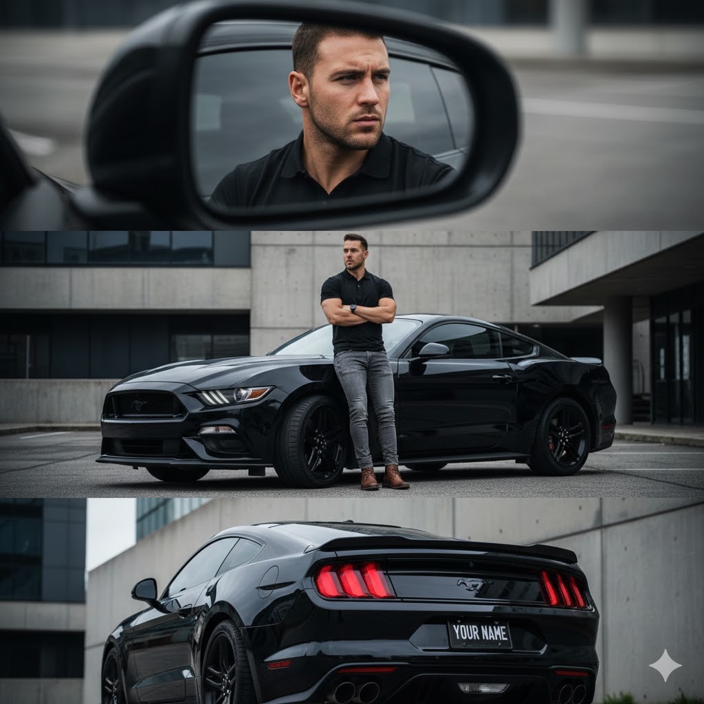 汽车广告的三视图