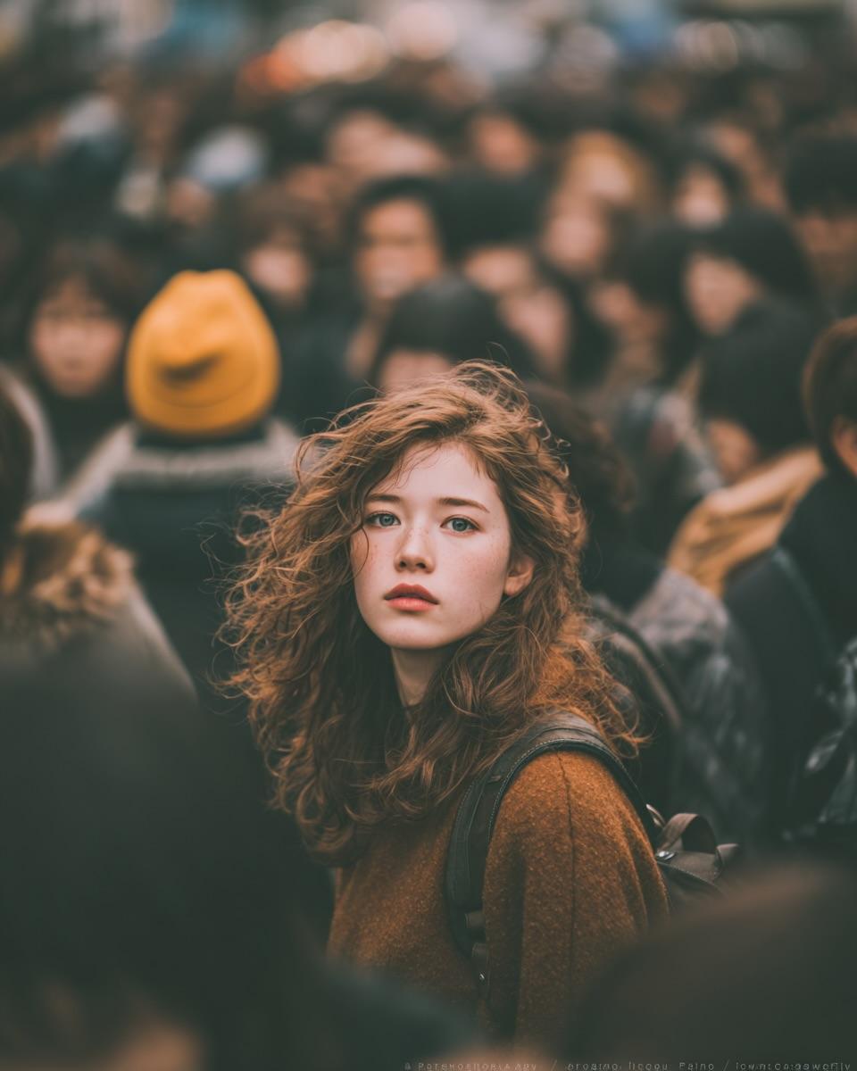 身穿棕色毛衣的年轻人